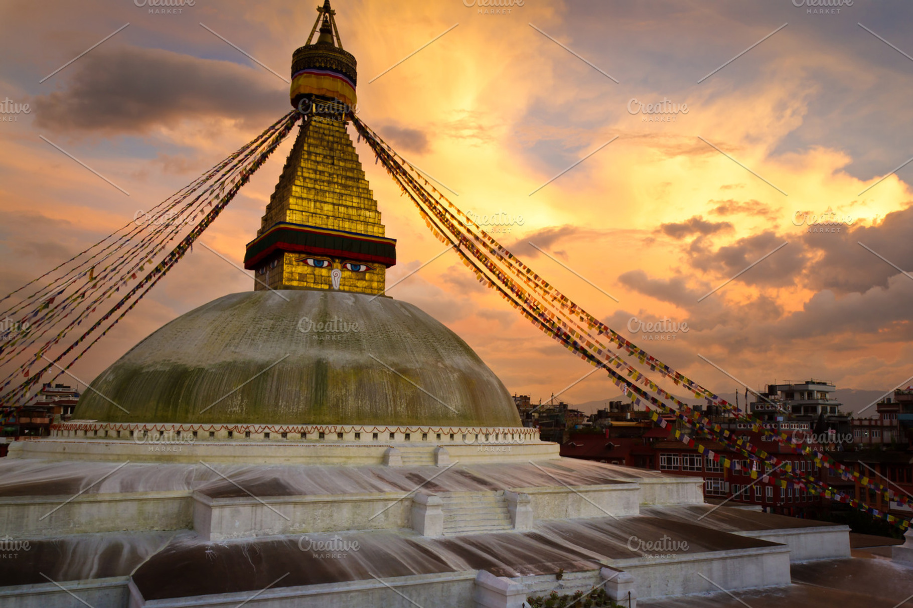 Boudhanath stupa in kathmandu nepal featuring buddha, buddhism, and boudha, an Architecture Photo by Vector beauty