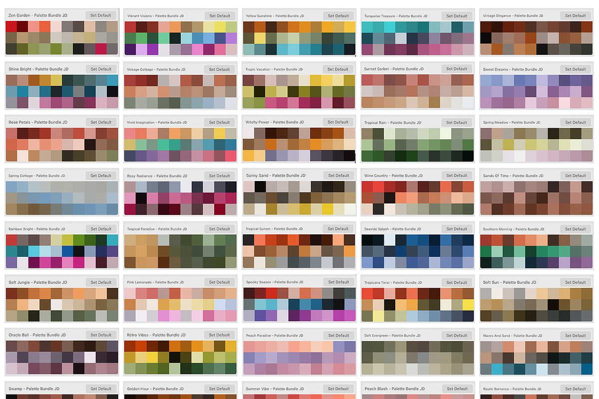 Color Palette Bundle for Procreate, a Palette Add-On by Julia Dreams (Photo 3 of 8)