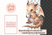 Dragons and Coffee Clip Art, a Food Illustration by Whimsy & Wishes (Thumbnail 3 of 9)
