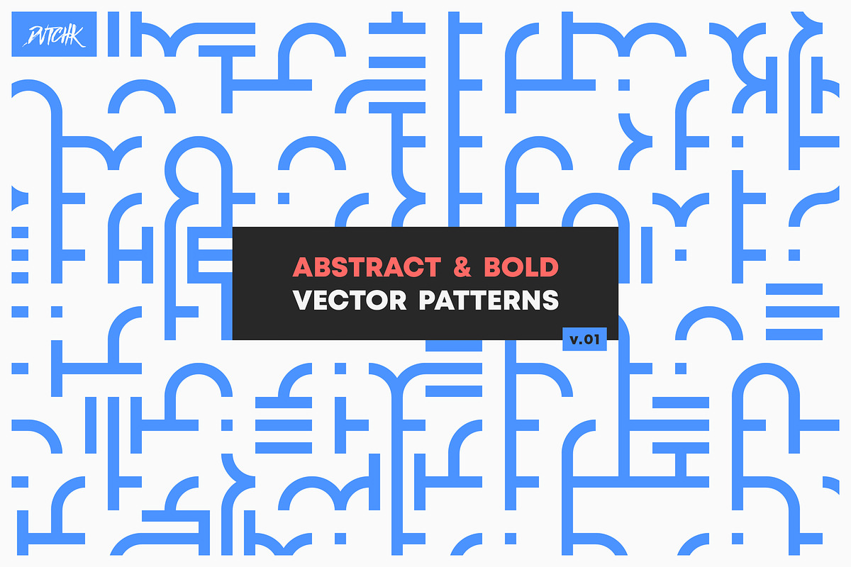 Abstract & Bold Vector Patterns V01, a Pattern Graphic by dvtchk (Photo 1 of 15)