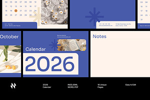 Modern Edge Calendar, a Stationery Template by Neermana