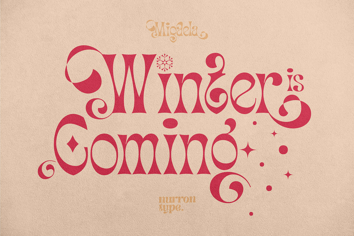 Migaela, a Font by nurrontype (Photo 9 of 15)