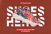 Shoes Heros Modern Futuristic Sans S, a Sans Serif Font by Perfectype (Thumbnail 1 of 6)