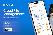 Mova - Cloud File Management UI Kit, an UI Kit Template by Agensip Design Agency (Thumbnail 1 of 10)