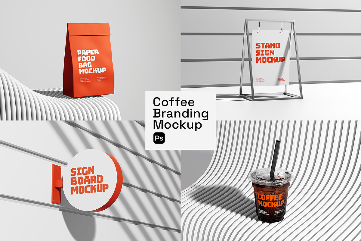 Coffee Branding Mockup, a Product Mockup by Ekata Studio (Photo 1 of 8)