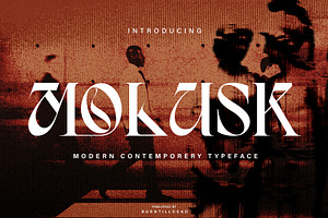 Molusk, a Slab Serif Font by Burntilldead