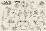 Flower Garden Line Art + Procreate, a Decorative Illustration by Skliarova (Thumbnail 4 of 5)