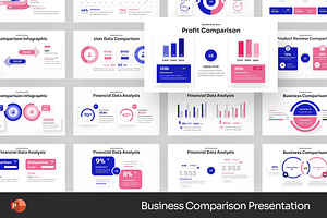 Business Comparison Powerpoint, a Presentation Template by Fit-tee