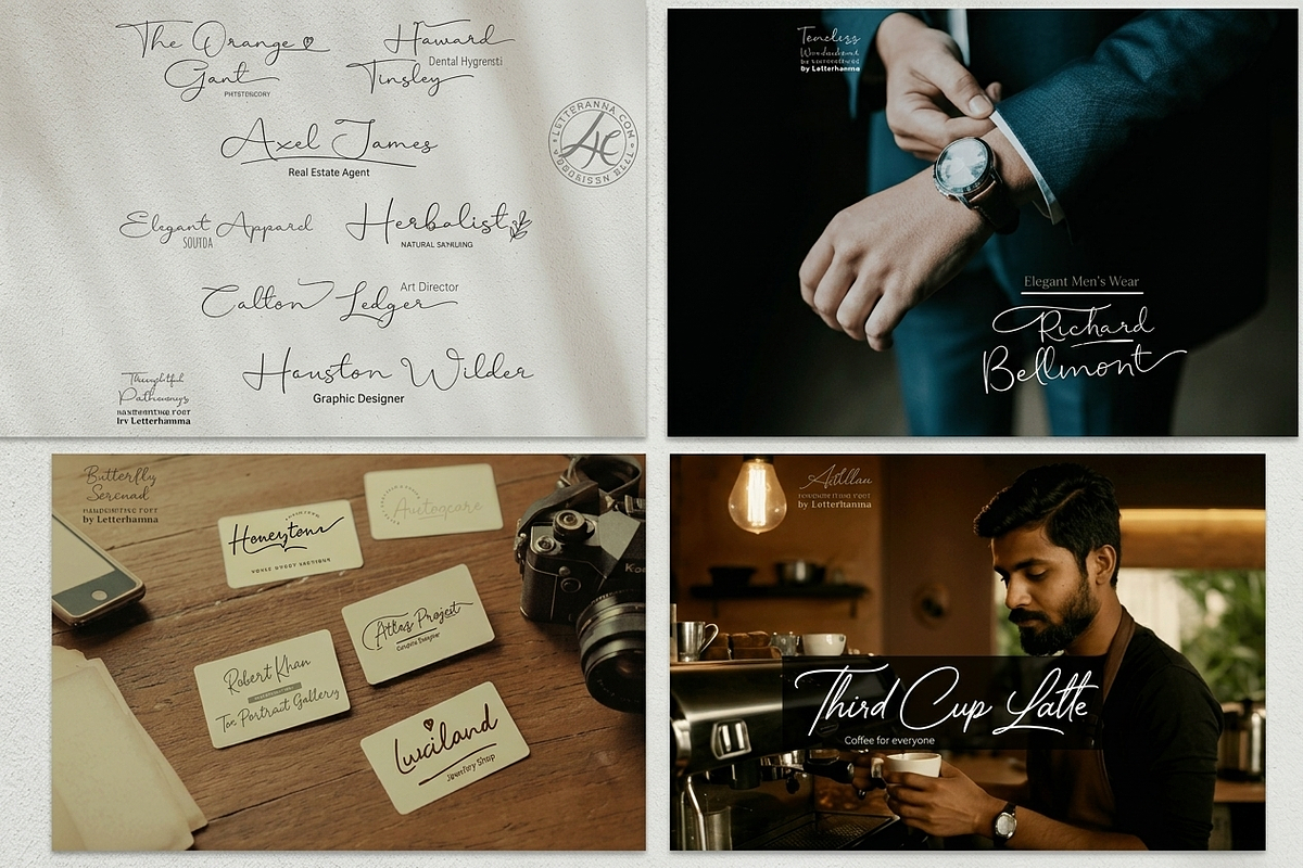 The Aesthetic Swash 12 Font Bundle, a Script Font by Letterhanna Studio (Photo 9 of 10)