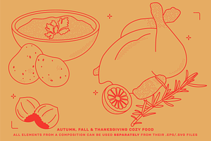 Thanksgiving Vector Illustrations