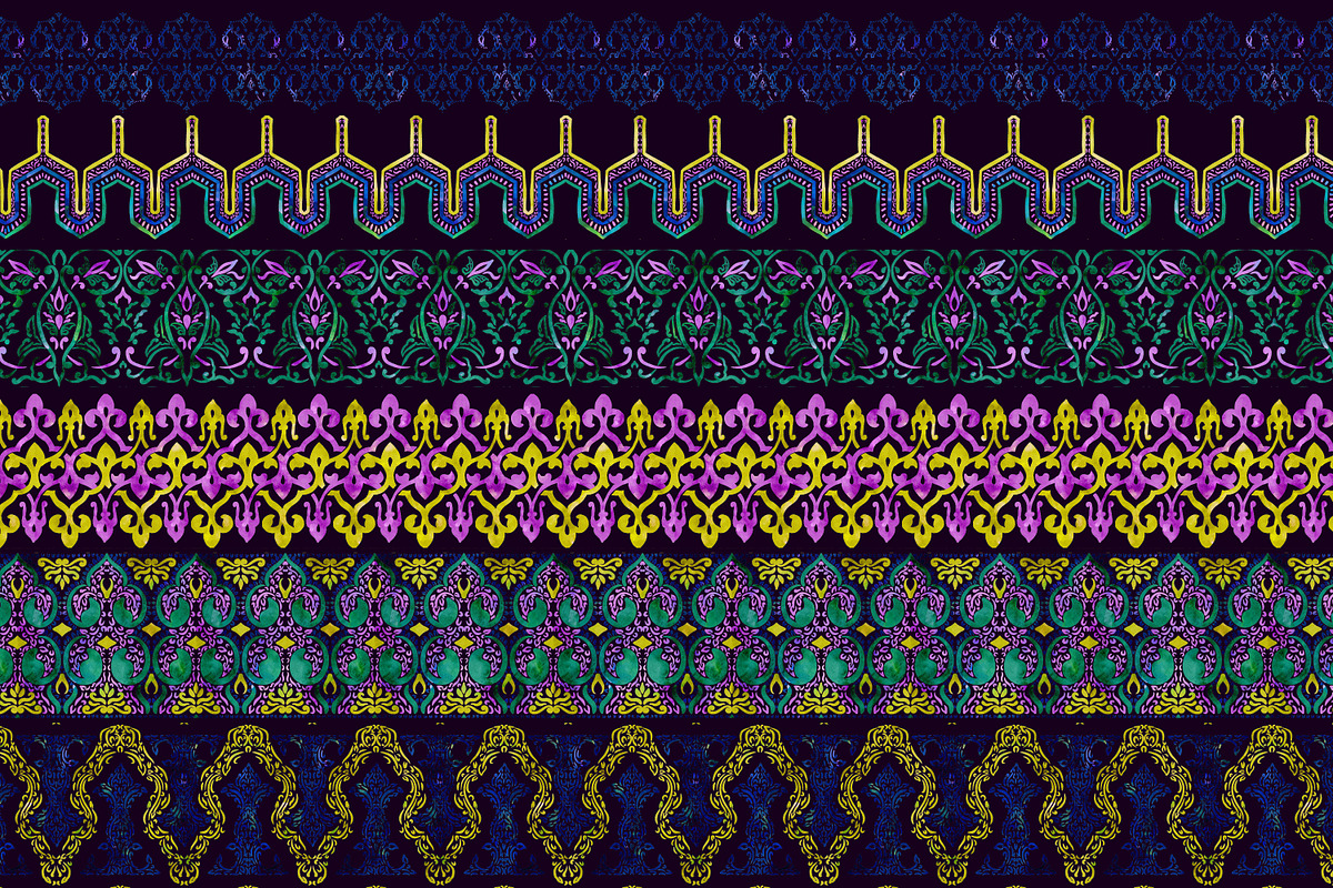 Neo Arabesque: patterns & borders, a Pattern Graphic by Mona Ahmed (Photo 14 of 15)