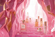 Pink Crystal Cave Stairs Background, a Background Graphic by Aura Canyon HQ (Thumbnail 4 of 7)