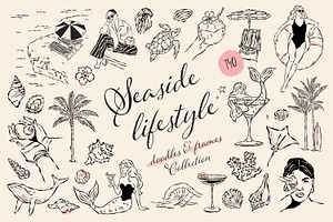 Seaside Lifestyle Illustrations