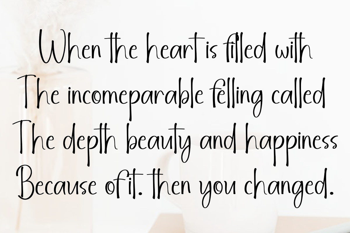 Beautiful Handwritten, a Handwritten Font by FreshTypeINK (Photo 7 of 8)