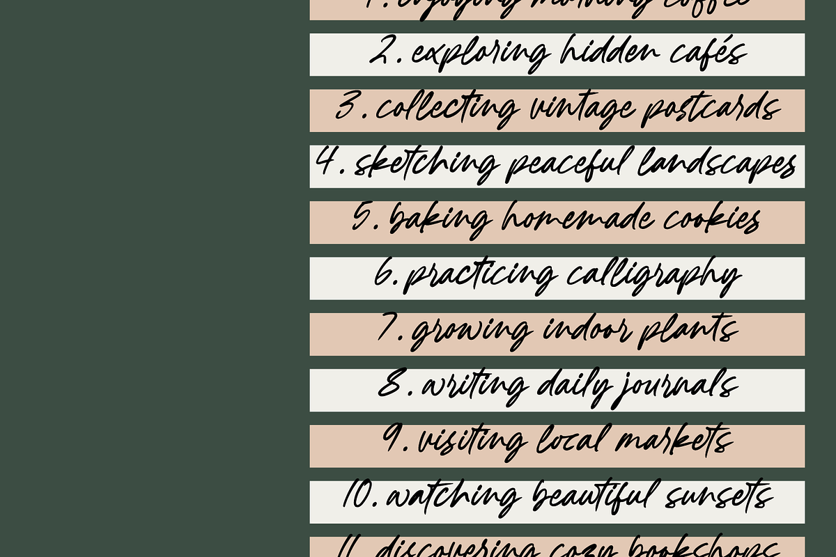 Oakrest Charm Modern Handwritten, a Script Font by Letterena Studios Script (Photo 6 of 10)