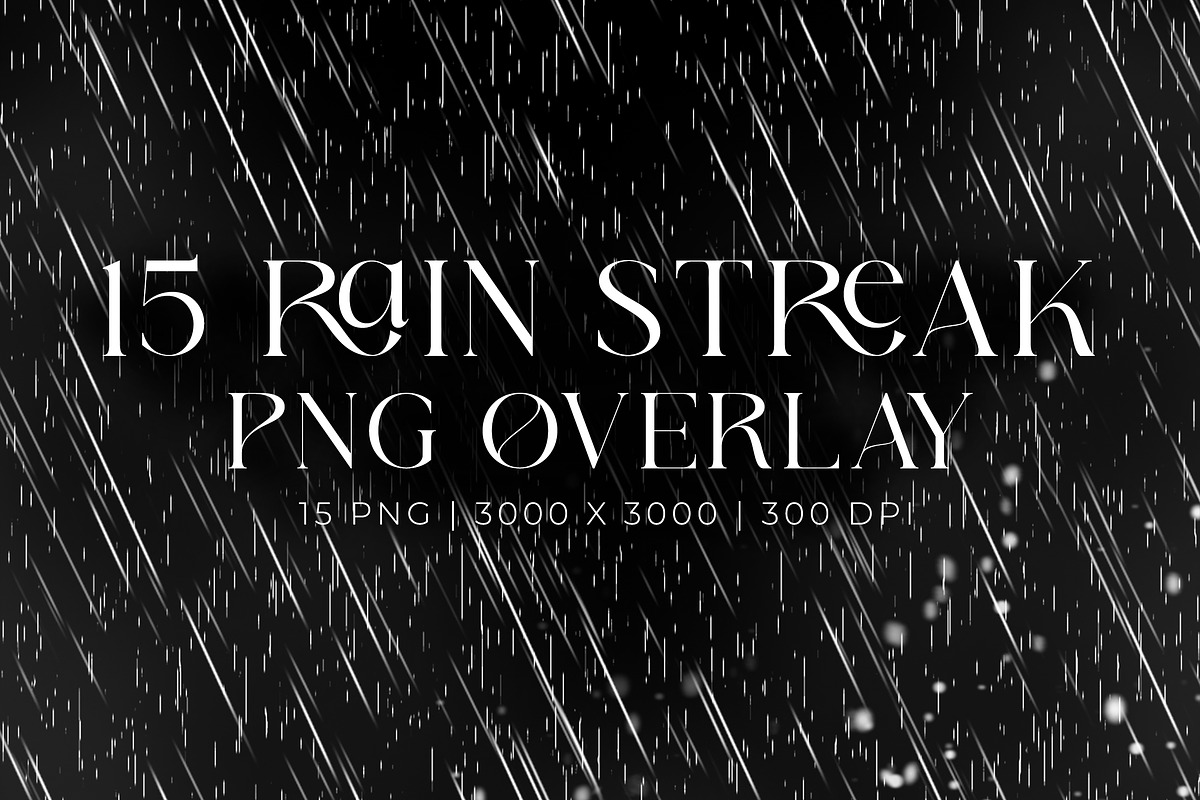 Rain Streak Overlay, an Object Graphic by Pitchlook.Studio