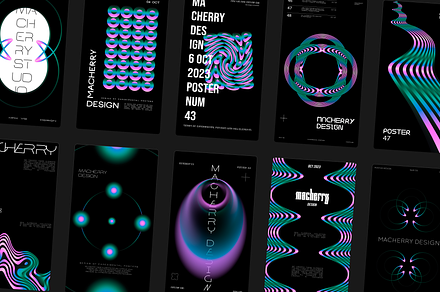 Techno party flyer template, a Flyer Template by MAcherry design studio