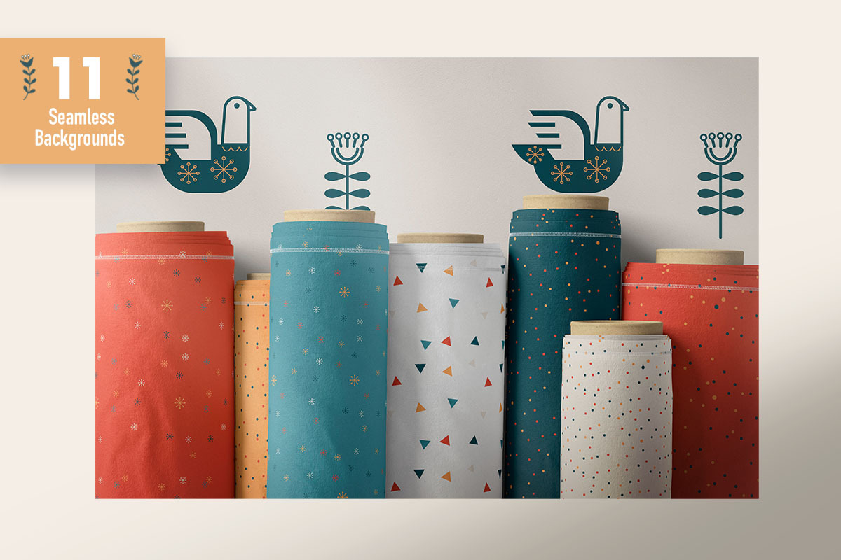 Scandi Folk Art Bundle, an Animal Illustration by Pattern.Culture (Photo 7 of 12)