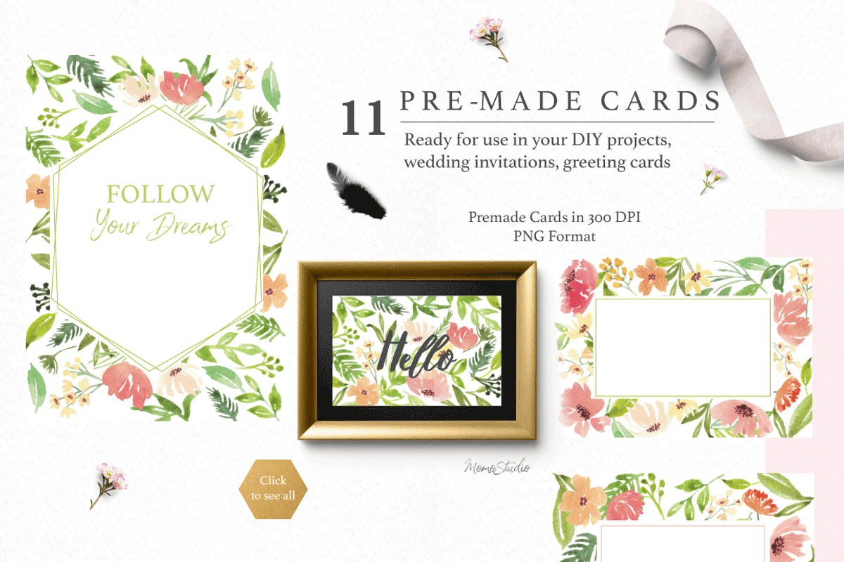 Wild Bouquet Florals and Leaves, an Illustration by Momo Studio (Photo 5 of 8)