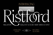 Ristford - Elegant Luxury Serif, a Serif Font by Megatype (Thumbnail 1 of 11)
