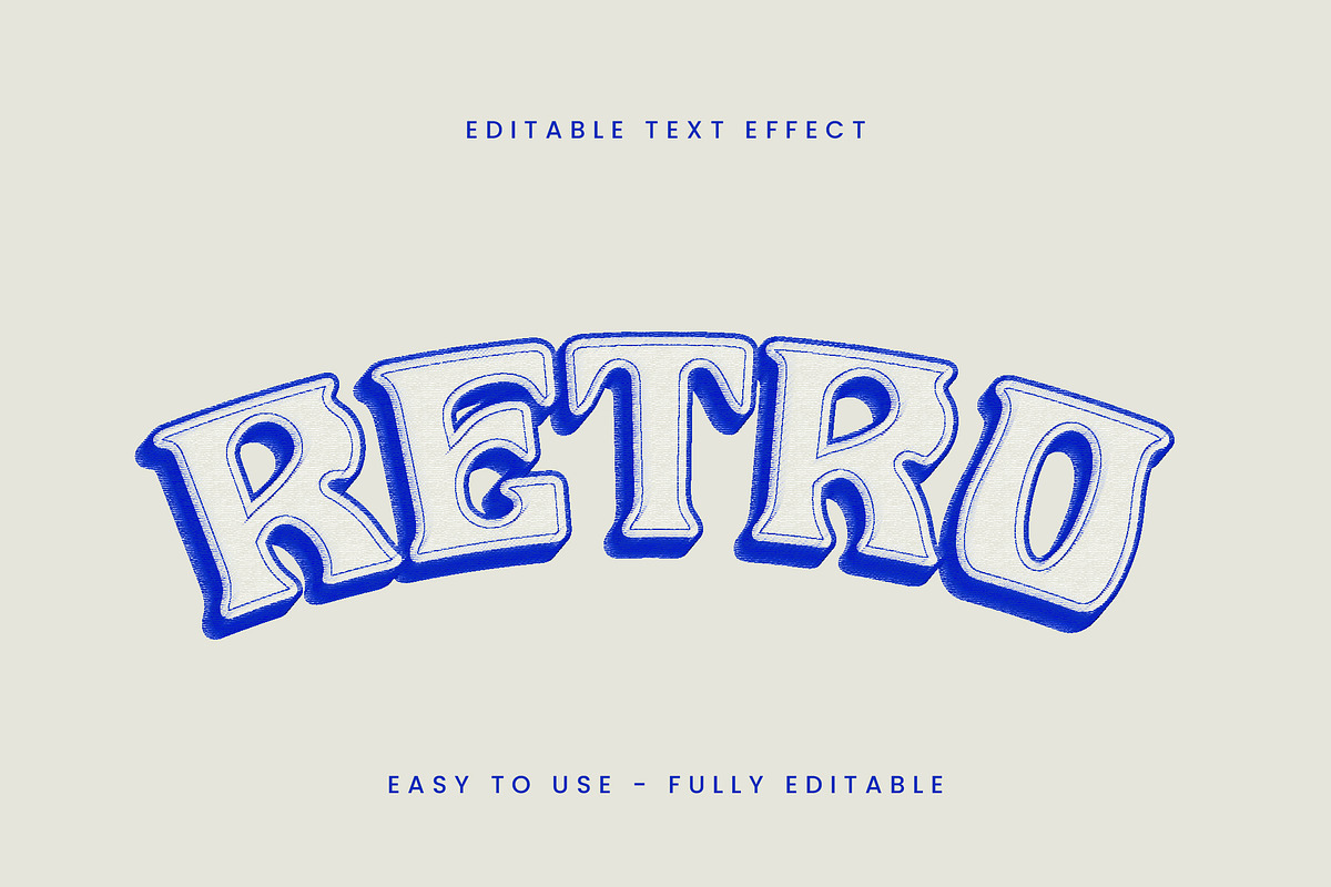 Embroidery Stitch Text Effect