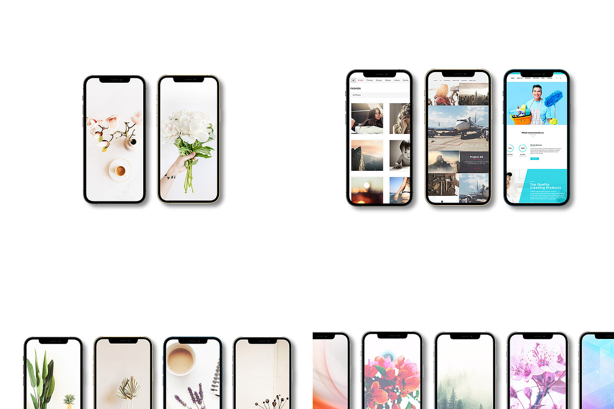 ALL 3D iPHONE MOCK-UP BUNDLE VOL-4, an iPhone Mockup by Graphicsworld125 (Photo 6 of 21)