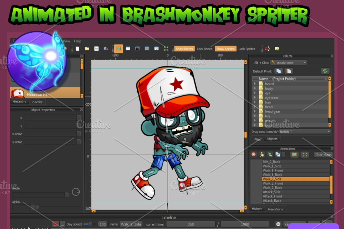 Zombie Horde - Game Sprites, an Illustration by pzUH (Photo 4 of 7)
