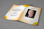 Floral Funeral Program Template, a Brochure Template by Template Shop (Thumbnail 1 of 4)