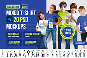 Mixed Kids T-Shirt PSD Mockups Vol6, a Shirt Mockup by Hi, Mock-Up! (Thumbnail 1 of 15)