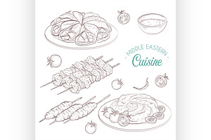 Middle Eastern cuisine, arabian dish