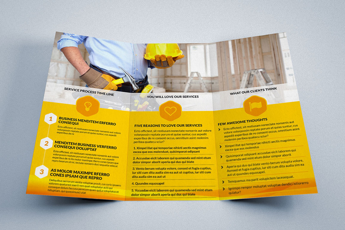Strong Tri-fold Brochure, a Brochure Template by IndieStock (Photo 3 of 5)