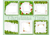 Christmas frames vector set, an Advertising Mockup by MarBom (Thumbnail 1 of 2)