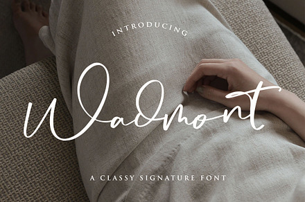 Wadmont - Aesthetic Signature Font