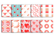 Valentines Day Seamless Patterns, a Pattern Graphic by fancykeith (Thumbnail 2 of 3)