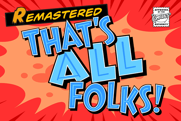 That’s All Folks Cartoon Font preview 6