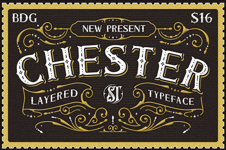 Chester |  Display Layered Serif, a Serif Font by StoricType