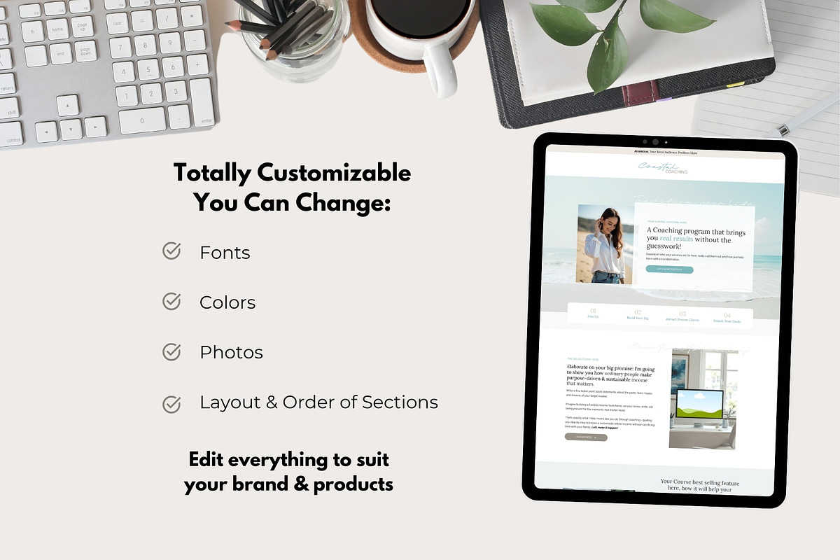 Coastal Systeme.io Funnel Template preview 4