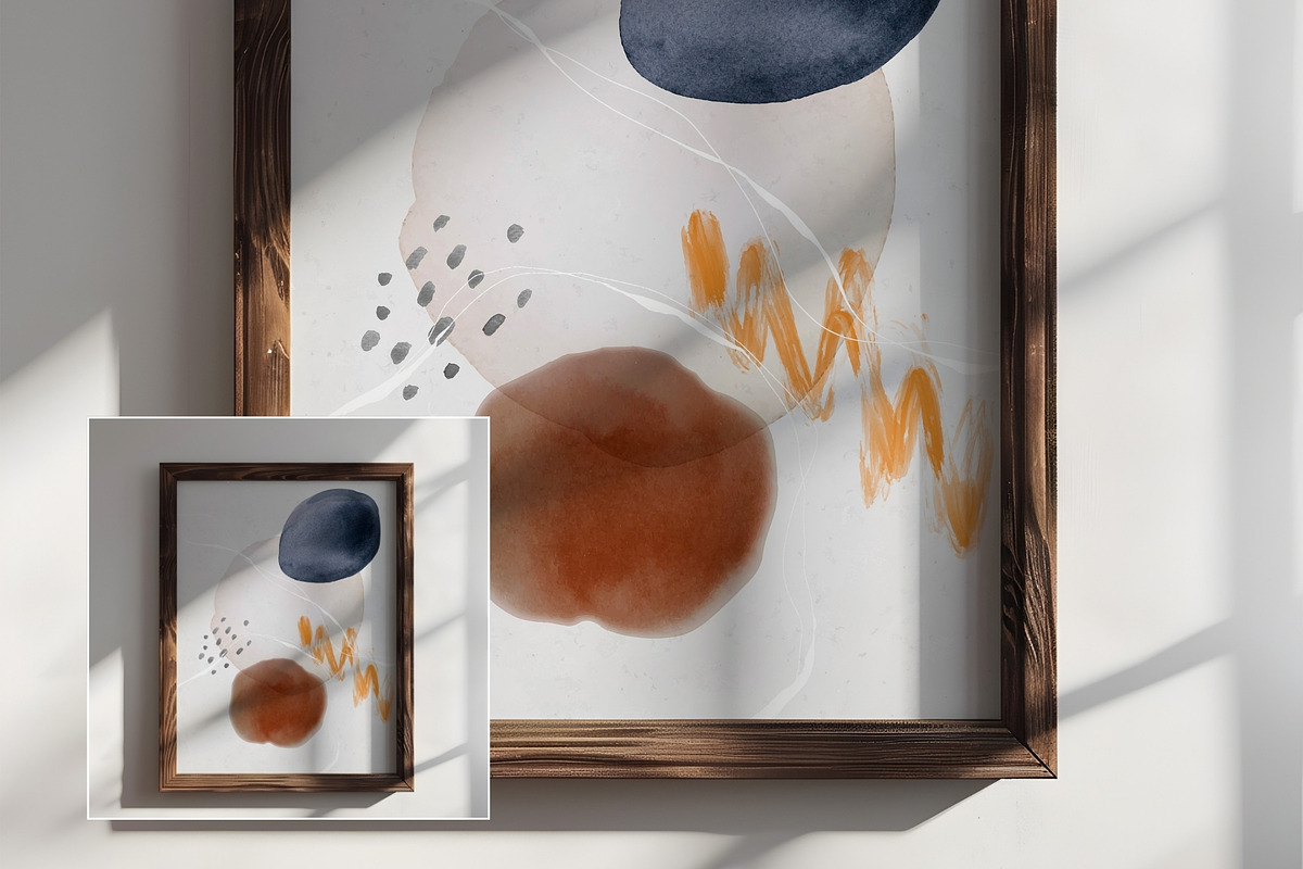 Dark Wooden Frame Mockup FR-MI-07, a Household Mockup by Callistemon Creative (Photo 2 of 9)