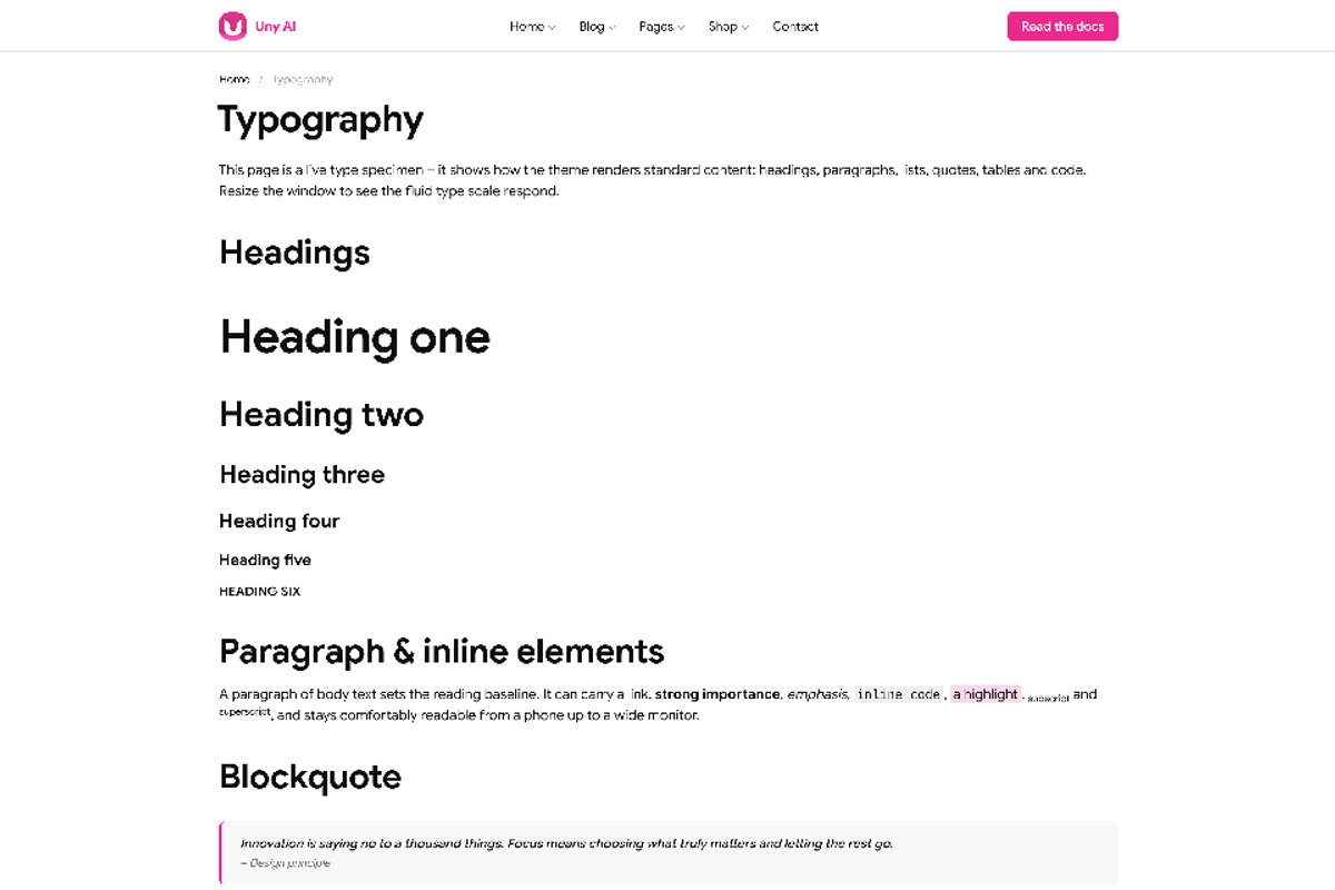 Uny AI - WP Theme & Flexible Builder, a WordPress Template by emagweb (Photo 9 of 12)
