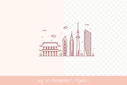 Huge collection of cities skylines, a Work Illustration by TheMountBirdStudio (Thumbnail 3 of 15)