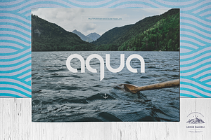 A Q U A landscape brochure, a Brochure Template by Boris Cupac