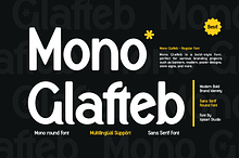 Mono Glafteb - Modern Brand Font