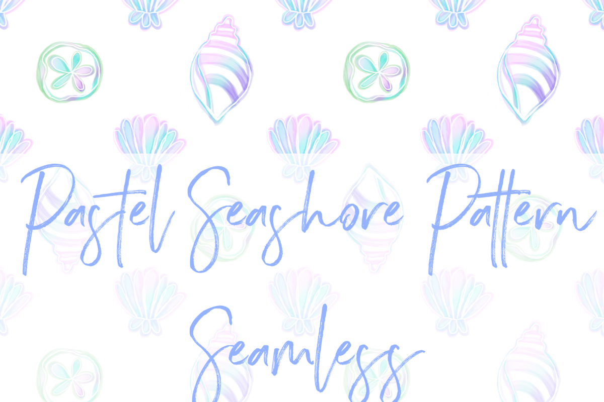 Pastel shell seamless pattern, a Pattern Graphic by Grandmillennial Lane