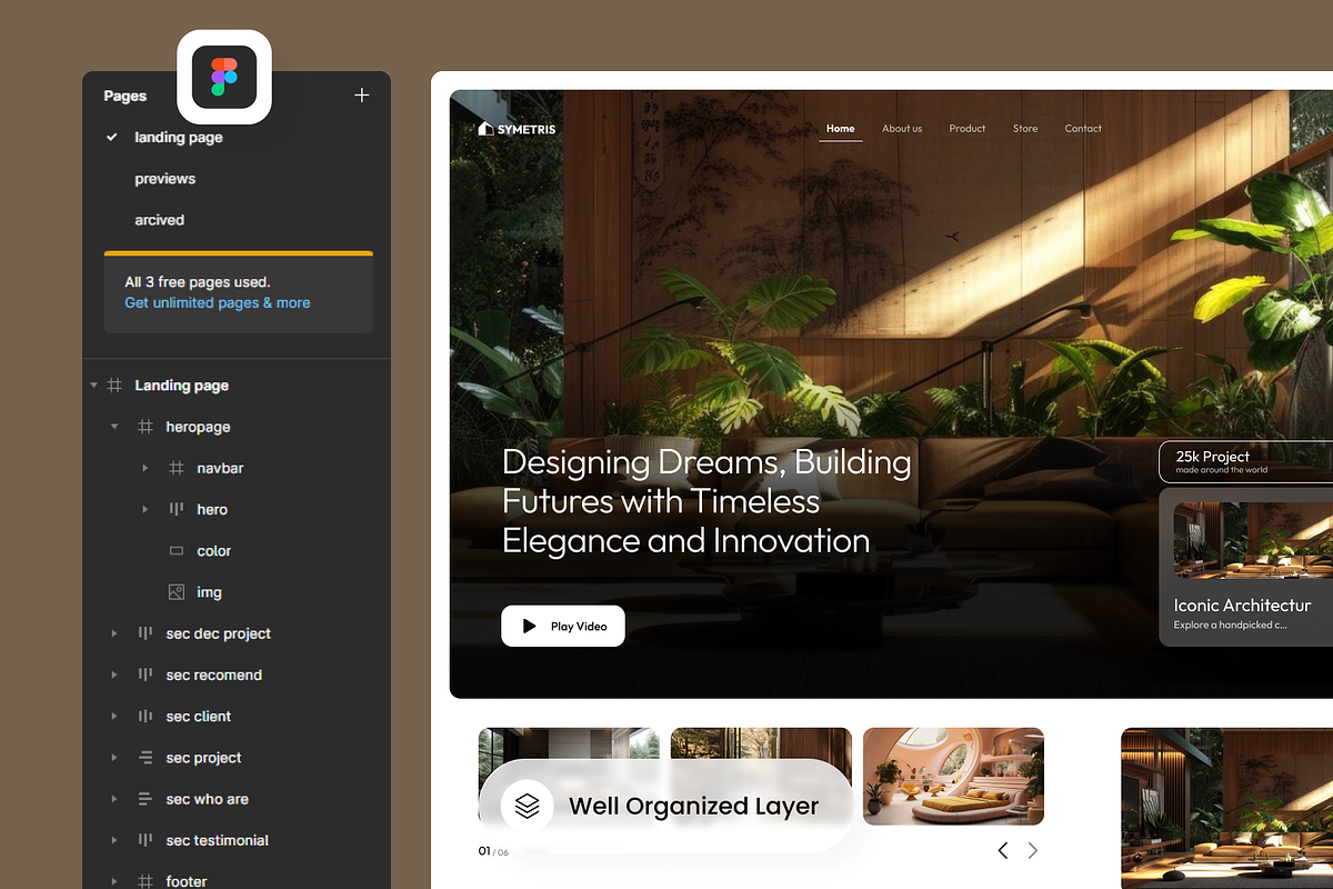 Architecture Agency Landing Page, a Landing Page Template by SLAB! Design (Photo 3 of 4)
