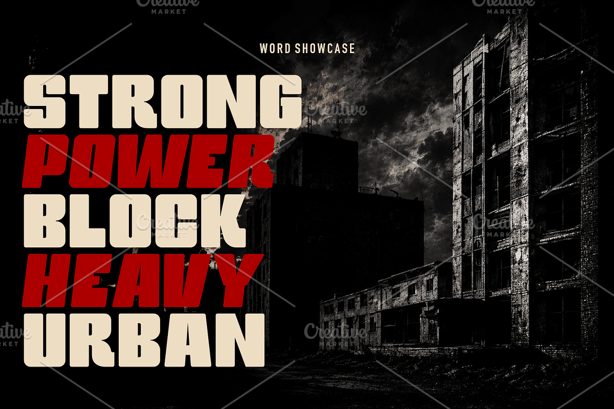 Block Head – Geometric Display Font, a Sans Serif Font by Linecreative (Photo 4 of 7)