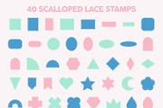 Scalloped Shapes Procreate Brush Set, a Brush Add-On by AngelfishCreative (Thumbnail 5 of 5)