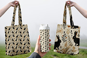 Black Rabbits – 3 Seamless Vector, a Pattern Graphic by one-touch (Thumbnail 4 of 10)