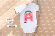 Watermelon alphabet set, an Illustration by AfonshinaArt (Thumbnail 4 of 8)