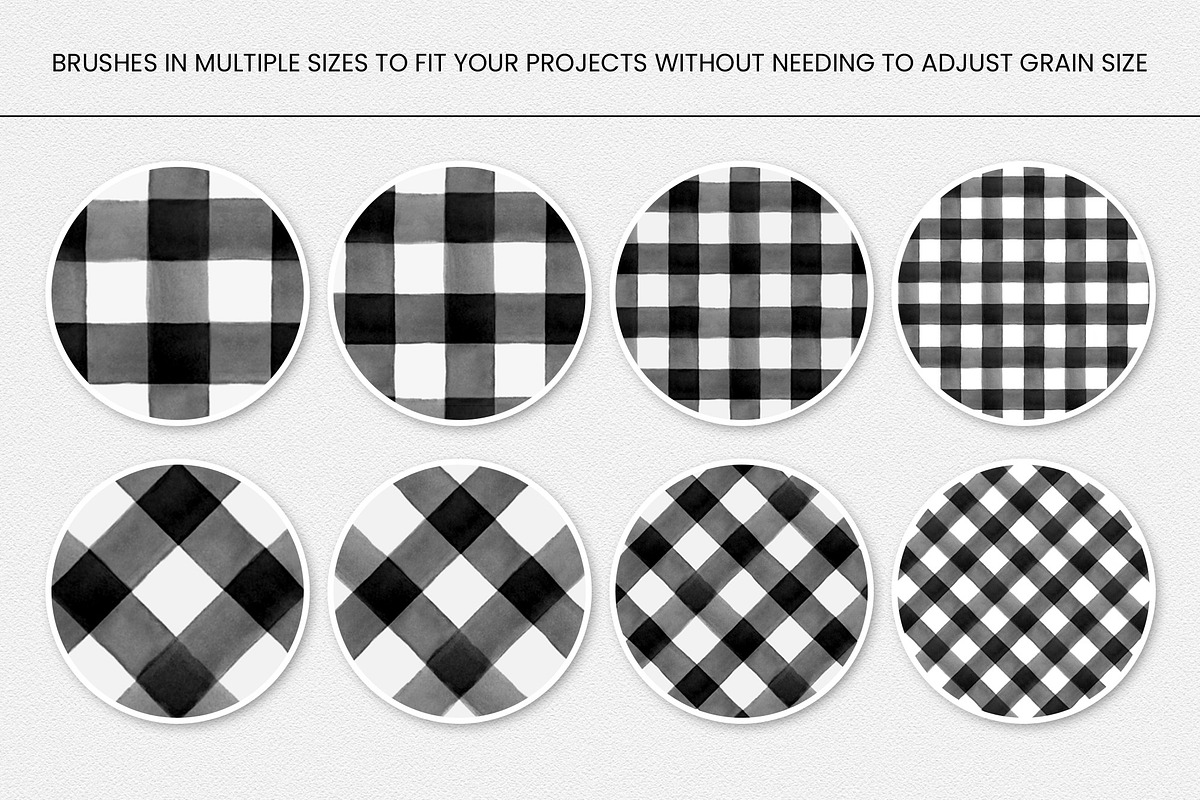 Buffalo Check Procreate Brushes, a Brush Add-On by Summit Avenue (Photo 2 of 6)
