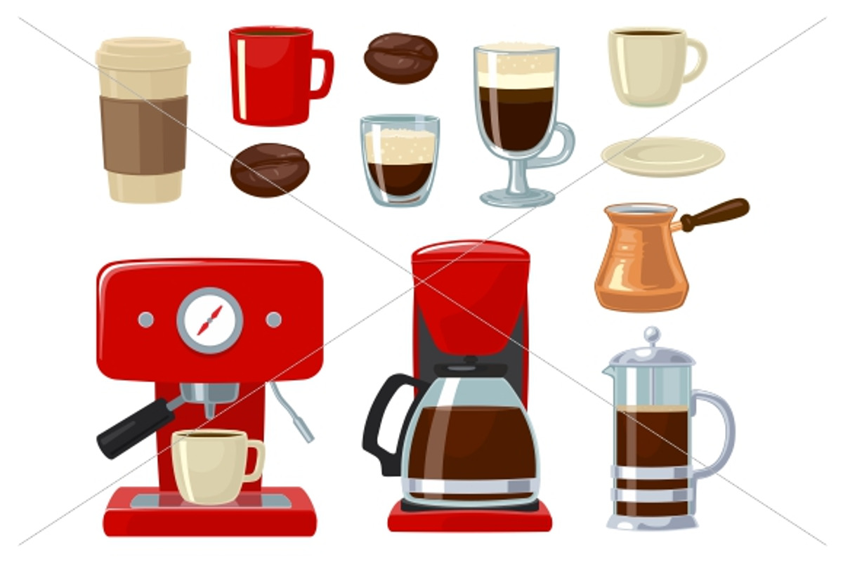 Coffee maker, take away, beans